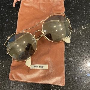 Slightly worn sunglasses